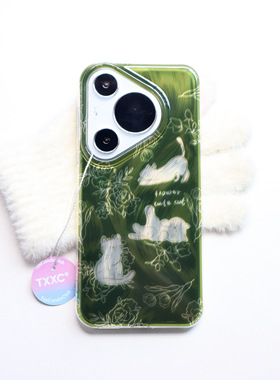 TXXC ·绿野仙踪猫咪双层猫咪适用16ProMax手机壳15全包14Pro新款13高级感华为pura70/60防摔保护套