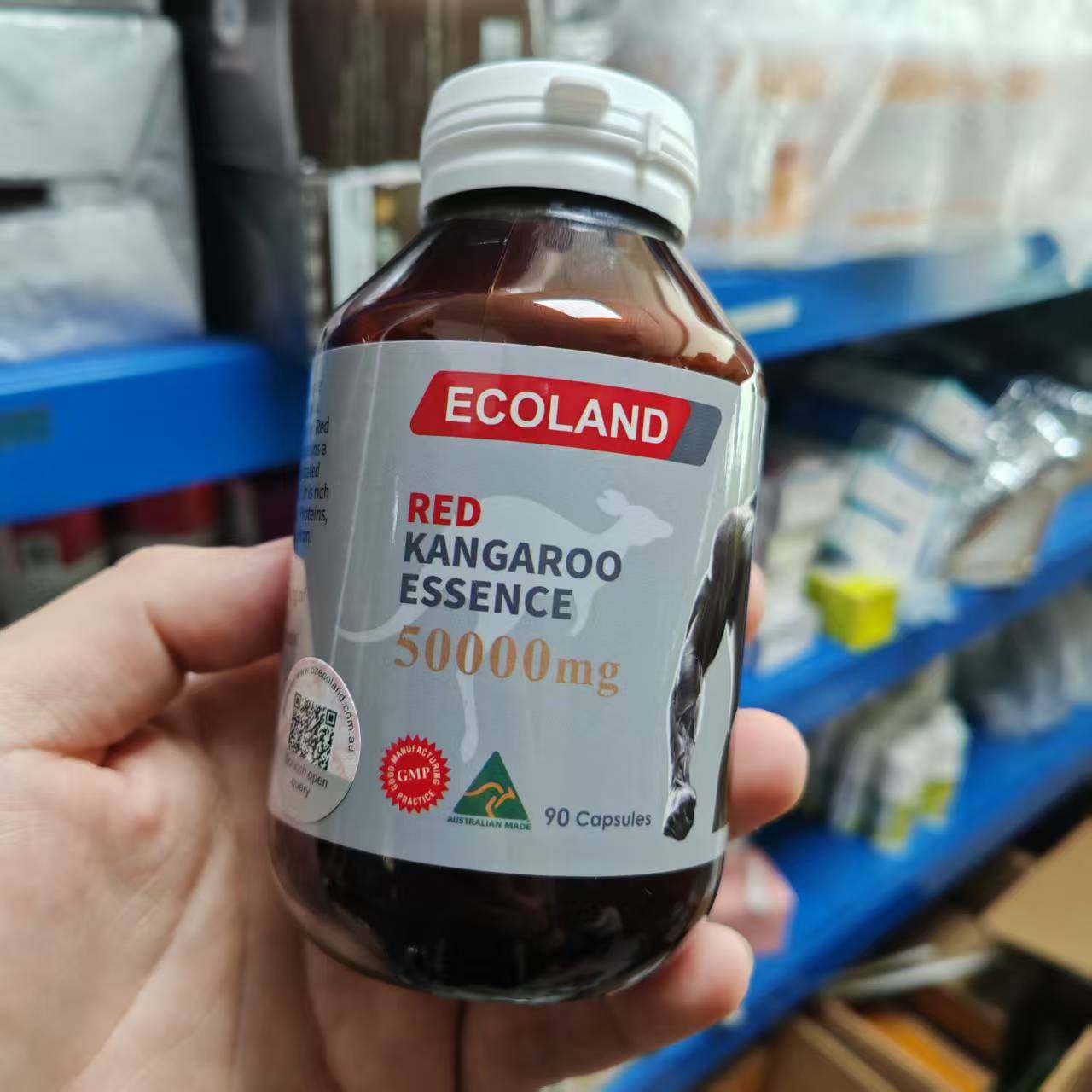 澳洲Ecoland袋鼠精胶囊进口雄风片男士肾活力精力提升保健品正品