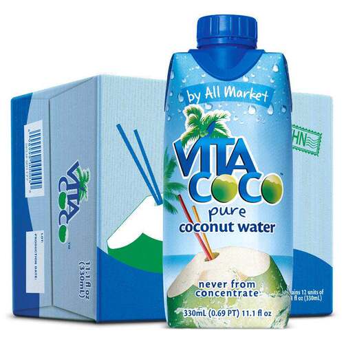 口vitacoco唯他可可椰子水维他可可nfc果汁饮料椰青330整箱12瓶