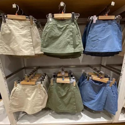 日单学院风童装女童夏季迷你裙裤学生少女短裙短裤L467560/467570