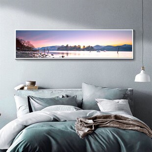 卧室装 饰画床头挂画海景客厅壁画背景墙现代酒店房间墙画