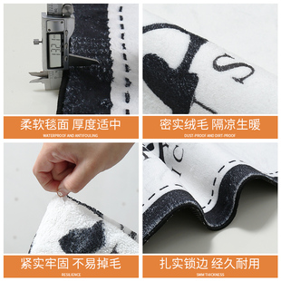 换鞋凳垫子入户门口防滑卡座软包坐垫定制盖布熊猫长条凳椅垫