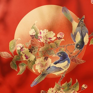 喜上眉梢入户玄关画装 饰画古典新复古寓意挂画乔迁新居礼品