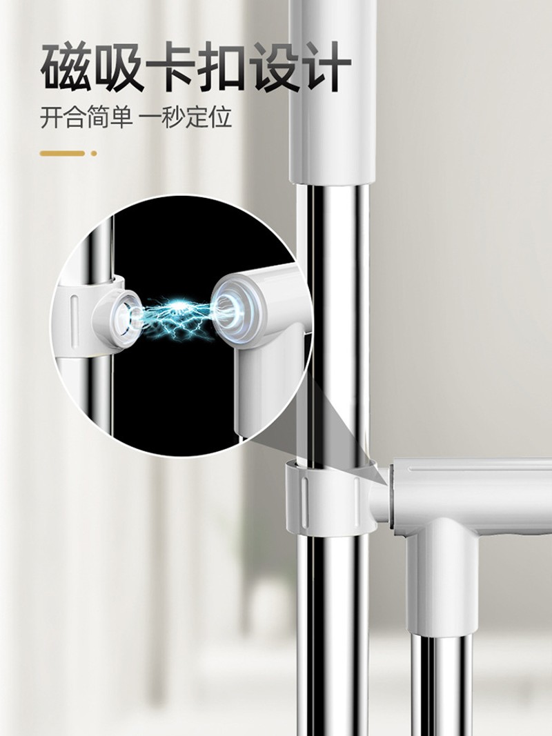 高端磁吸扫把套装2021新款家用不粘头发扫帚组合可折叠防风簸箕