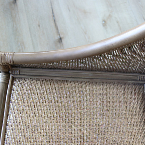 茶室咖啡饭厅高靠背藤椅单人休闲椅民宿艺术真藤编椅庭院桌椅