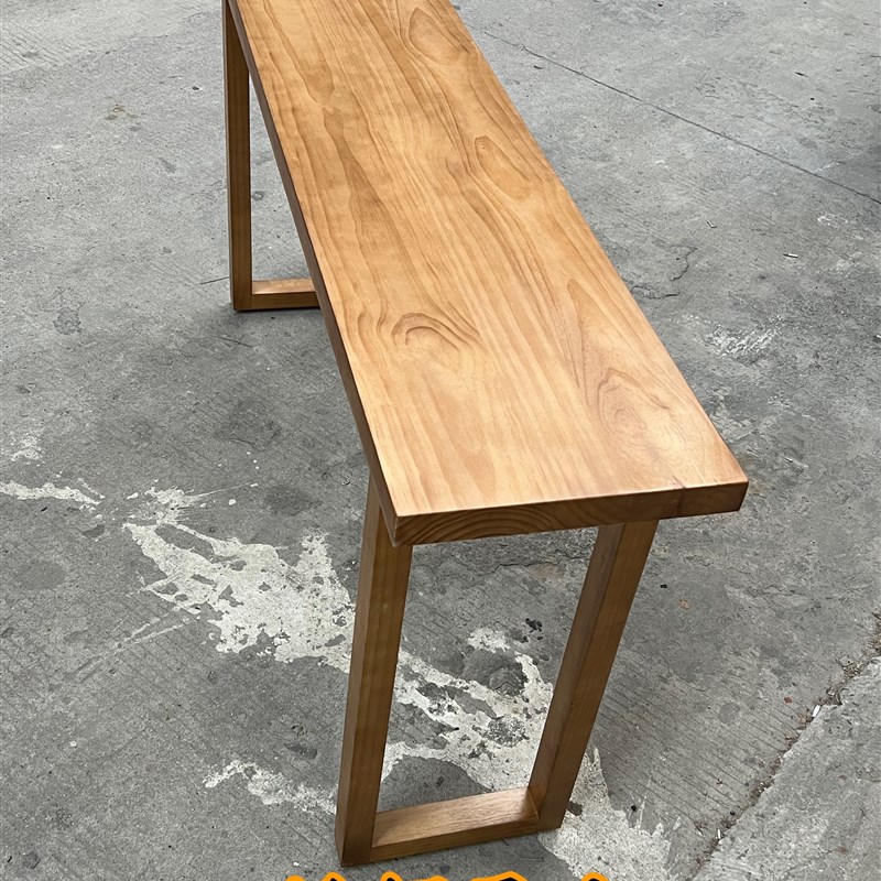 纯实木桌条案桌尺寸定制松木水曲柳红橡木小桌子茶桌置物桌喝酒桌