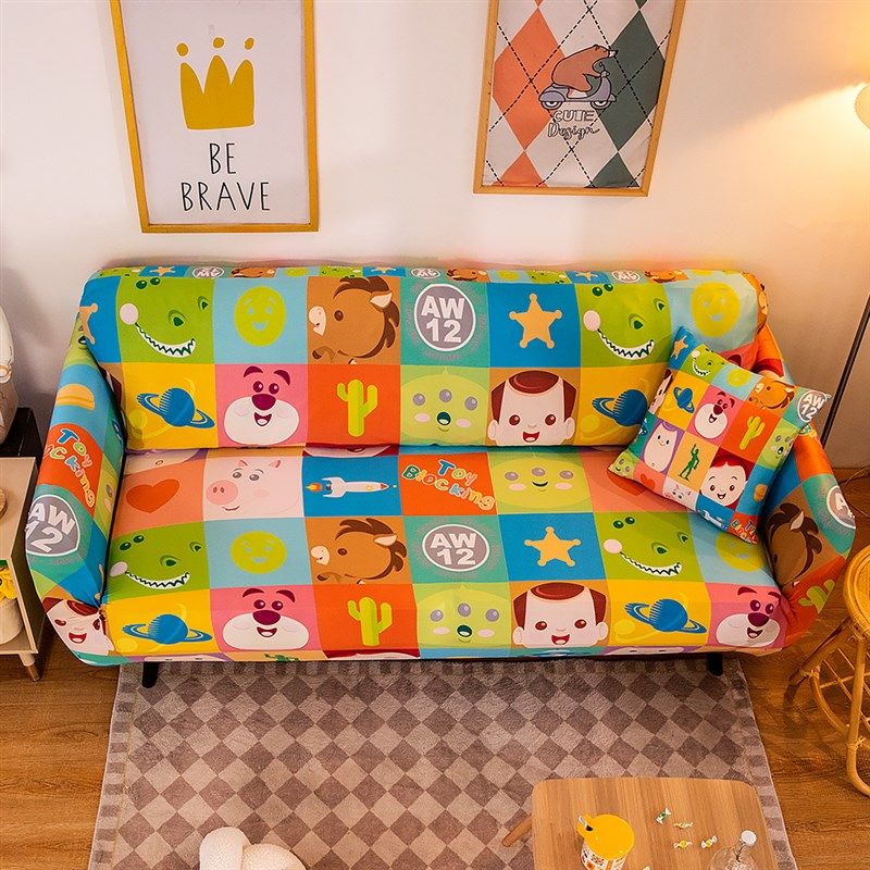 夏季草莓熊O沙发爱防滑靠背全包坐垫沙发防尘罩人垫,居家布艺,沙发套,淘宝优惠券,粉丝福利购,淘宝优惠卷