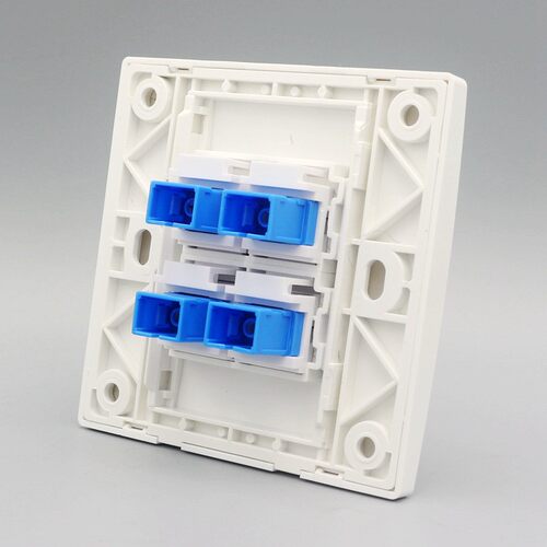 型位光钎口包含法兰盘耦合器电脑 四口光纤插座