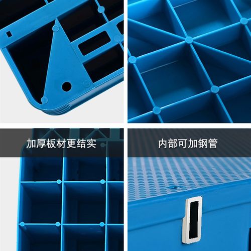 平板九脚塑料托盘叉车工业防潮垫板卡板物流仓库货物加厚塑胶栈板