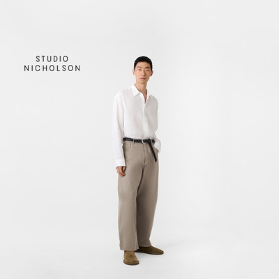 【春夏新品】STUDIO NICHOLSON男士PAOLO阔腿裤