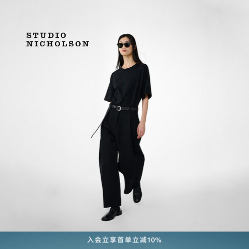 【经典款】STUDIO NICHOLSON女士经典款纯色短袖LEE T恤宽松