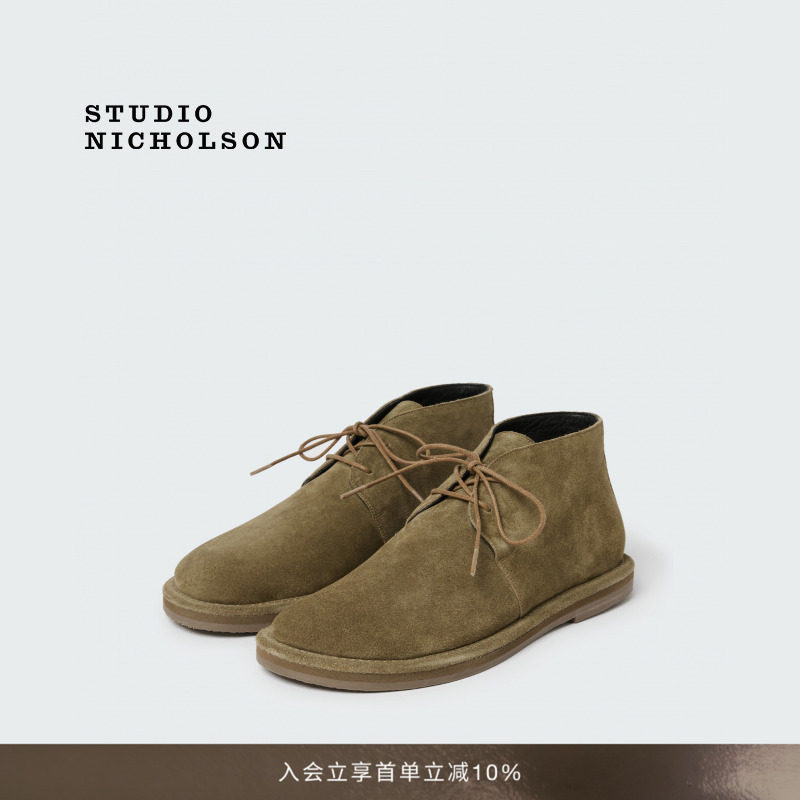 【春夏新品】STUDIO NICHOLSON男女同款WOODROW绒面革沙漠靴图片