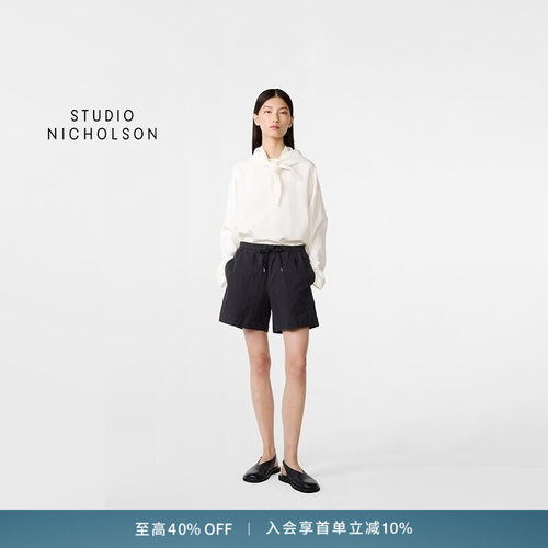 【奢享特惠】STUDIO NICHOLSON女士KARYA弹性腰身短裤