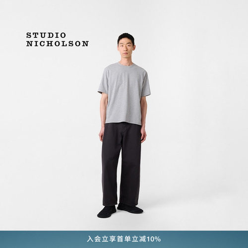 【官方正品】STUDIO NICHOLSON男士经典BRIC短袖T恤