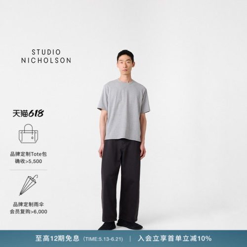 【官方正品】STUDIO NICHOLSON男士经典BRIC短袖T恤