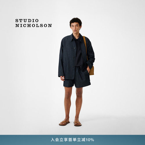 【官方正品】STUDIO NICHOLSON男士ELIO宽松休闲短裤