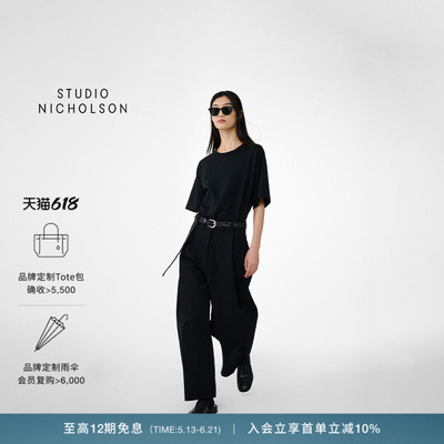 【经典款】STUDIO NICHOLSON女士经典款纯色短袖LEE T恤