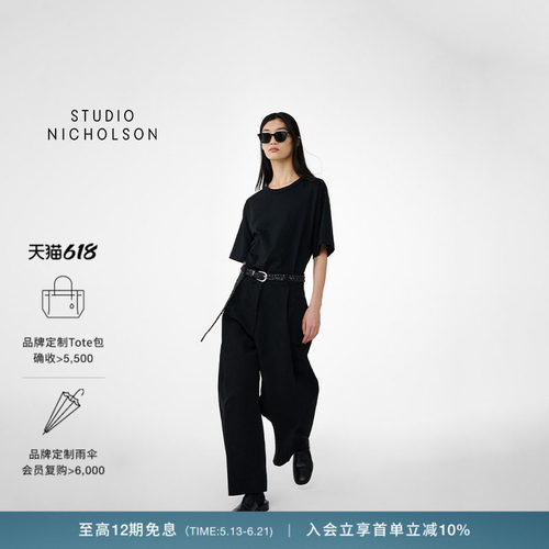 【经典款】STUDIO NICHOLSON女士经典款纯色短袖LEE T恤