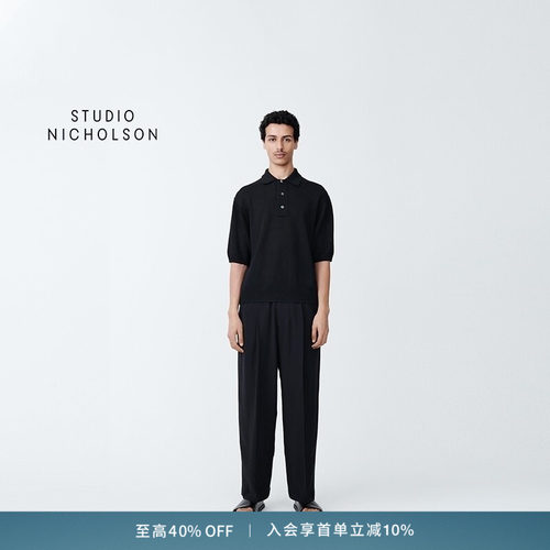 【奢享特惠】STUDIO NICHOLSON男士SWING针织POLO衫