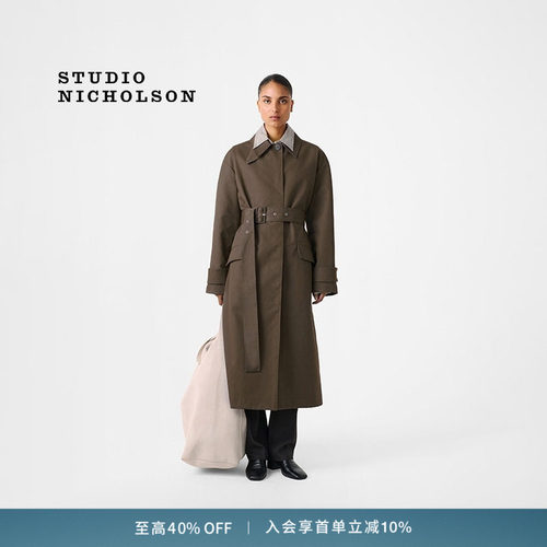 【奢享特惠】STUDIO NICHOLSON女士INNIS束腰TRENCH风衣