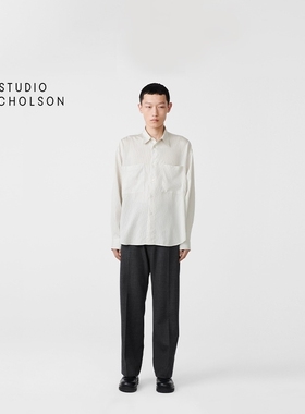 STUDIO NICHOLSON男士SALIN带口袋衬衫