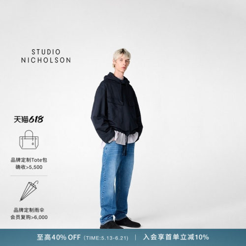 【AARON LEVINE联名】STUDIO NICHOLSON KIRBY男士工装套头衫外套