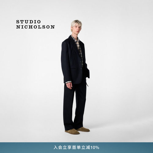 【AARON LEVINE联名】STUDIO NICHOLSON SELBY男士羊毛裤子