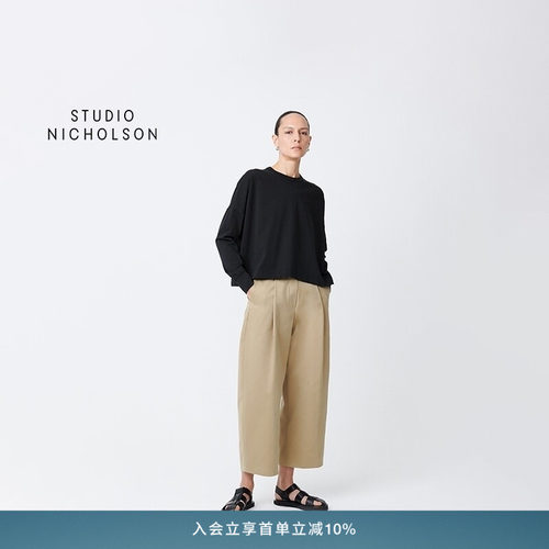 【经典款】STUDIO NICHOLSON经典款女士LOOP女士长袖T恤