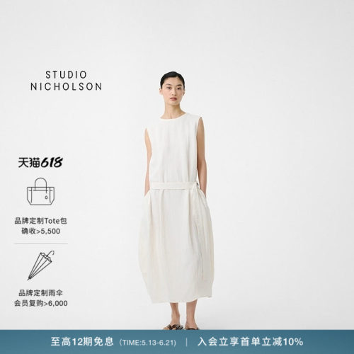 【春夏新品】STUDIO NICHOLSON女士WOLD无袖连衣裙