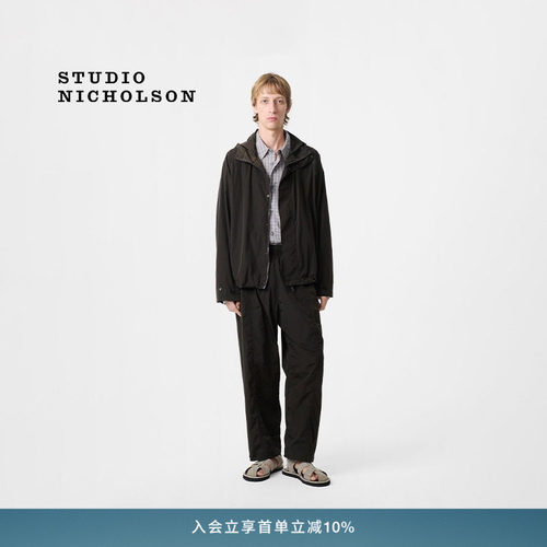 STUDIO NICHOLSON男士BARLEY连帽拉链夹克外套
