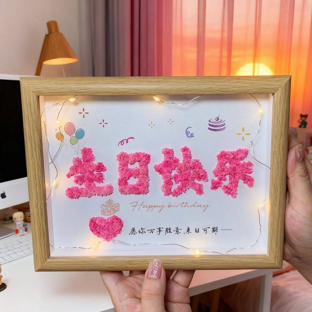 实用送女生diy满天星创意干花