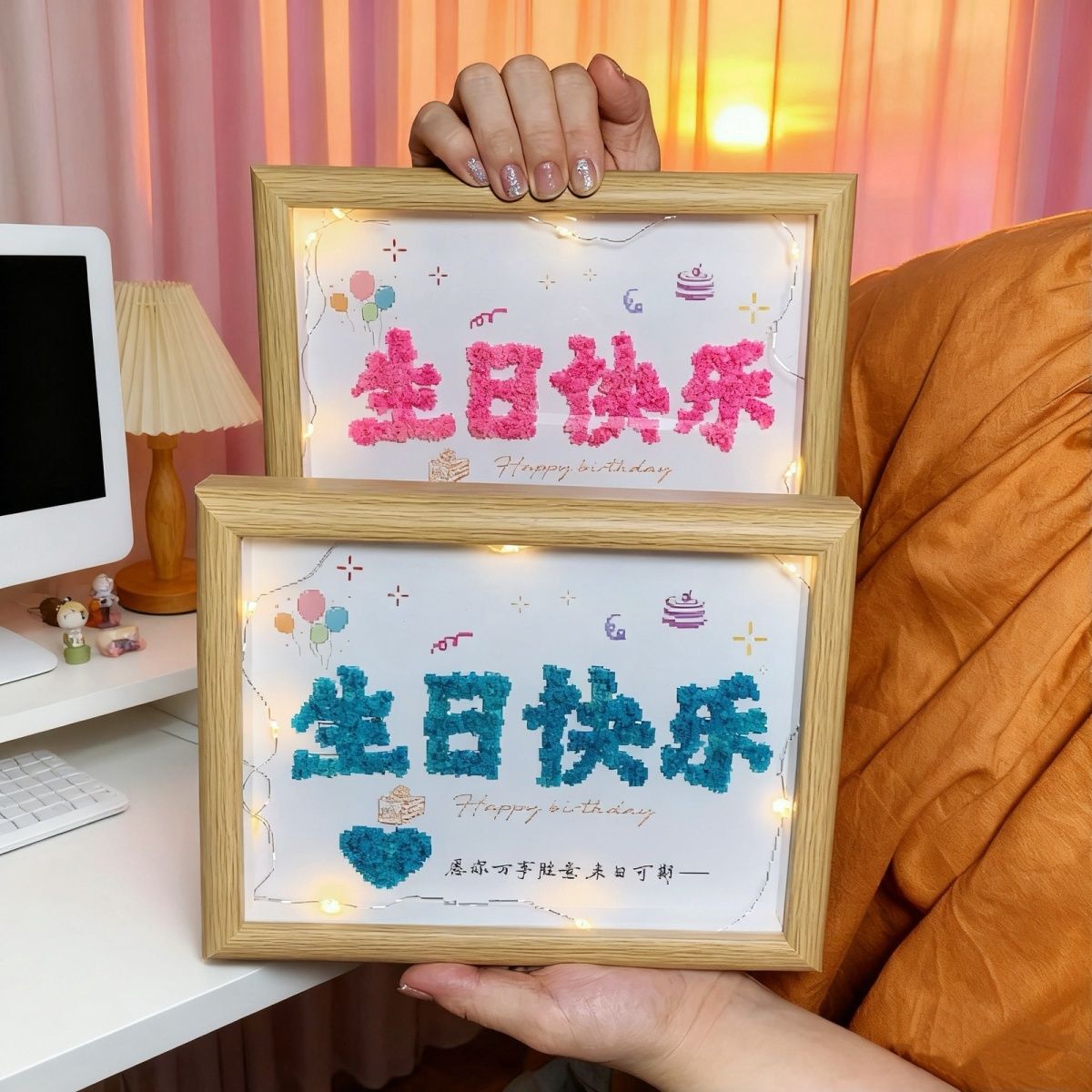 实用送女生diy满天星创意干花
