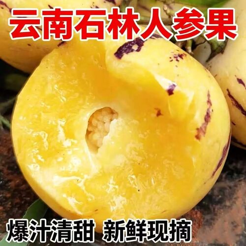 云南石林人参果新鲜大果应季整箱人生果水果黄肉圆果整箱包邮