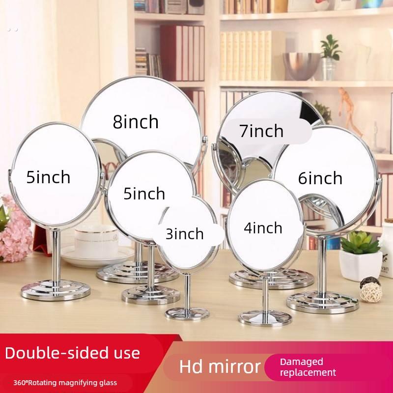 放大镜子50倍清理毛孔挑刺化妆镜台式双面高清梳妆镜去黑头100倍