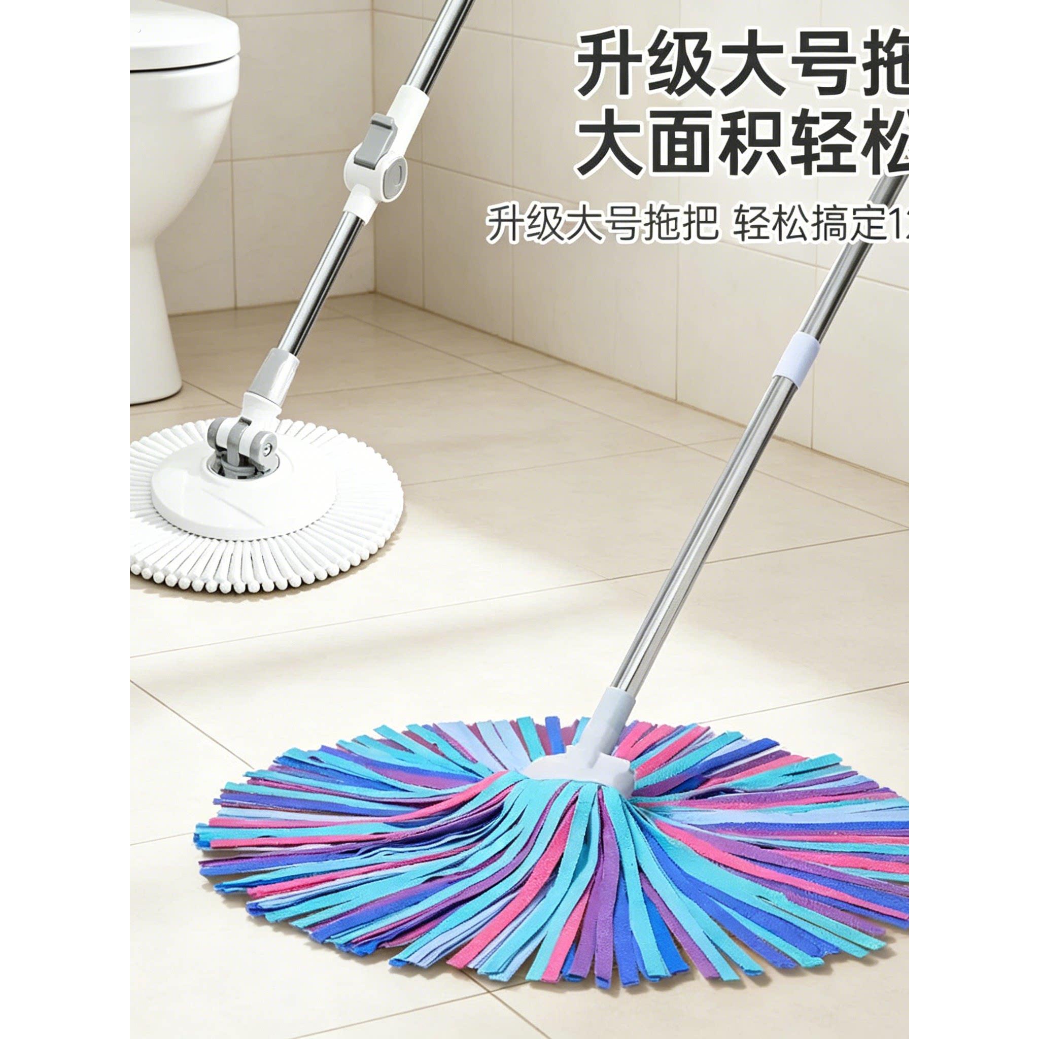 鹿皮拖把家用新款吸水拖布瓷砖地砖无水印老式墩布干湿两用