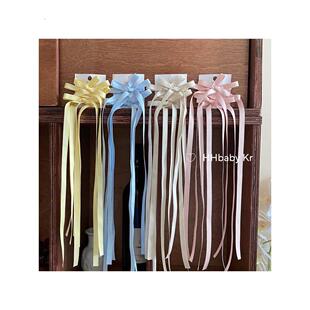 辫子发丝带系与头发蝴蝶结发夹儿童的双马尾发配件公主发夹流光发