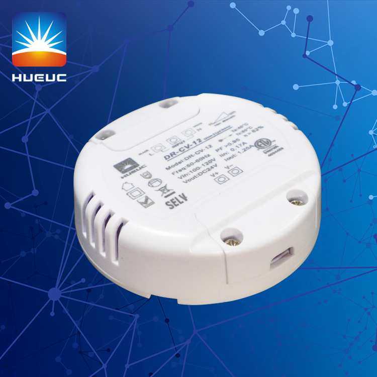 LED调光电源厂家-深圳华越科 60W恒压恒流调光电源 LED圆形电源