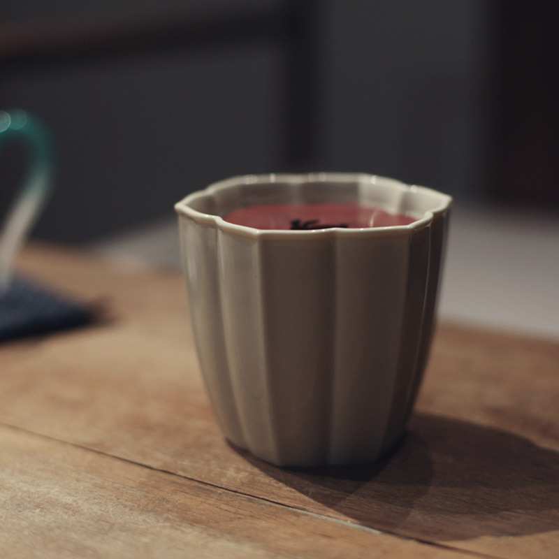 |宋青书院|《草木灰》秋葵建水 铜片壶承 水盂茶具干泡茶器景德镇