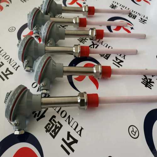 铂铑热电偶刚玉管WRP R S双支B型小铂铑30铂铑6高温陶瓷热电偶