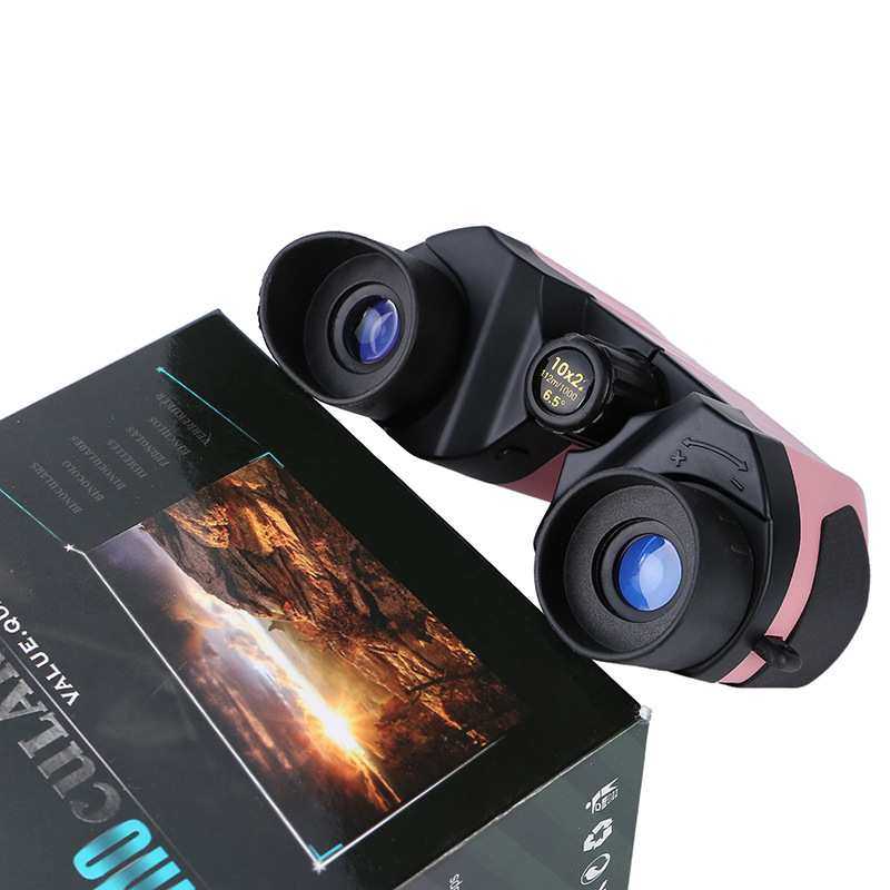厂家直销10x22双筒望远镜保罗不伤眼高清高倍户外儿童学生望远镜