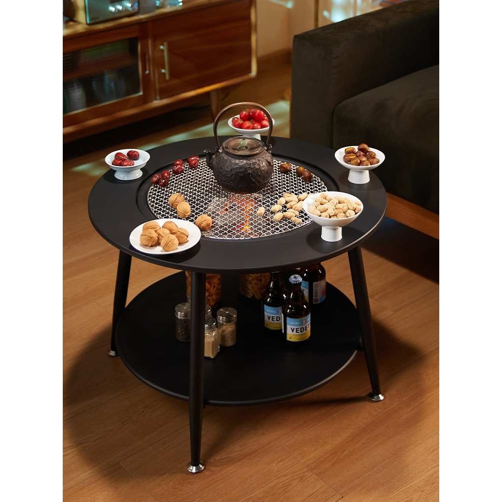 围炉煮茶桌家用室内全套冬天取暖庭院烤火炉户外野炊露营烧烤桌子,鲜花速递/花卉仿真/绿植园艺,割草机/草坪机,淘宝优惠券,粉丝福利购,淘宝优惠卷