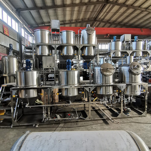 香型菜籽油精炼机 304色拉油炼制加工设备 植物油脱磷脱酸脱色