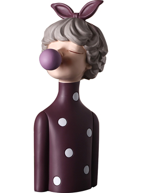 北欧轻奢风泡泡女孩摆件家居饰品客厅样板房装饰品结婚礼物送新人