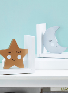 桌面饰品摆件家居摆设书房整理书立架书档靠创意美式儿童装饰品