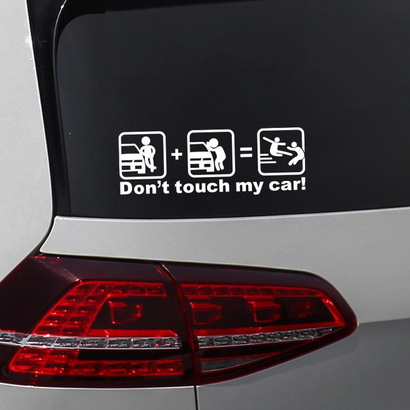 别碰我的车车贴卡通人物网红款搞笑装饰创意个性文字玻璃车窗贴纸