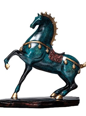 唐马摆件工艺品客厅酒柜装饰家居书房办公室桌面创意摆设开业礼品