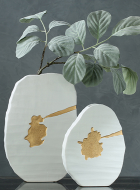 欧式陶瓷花瓶组合干花插花器客厅博古架玄关摆件家居装饰品