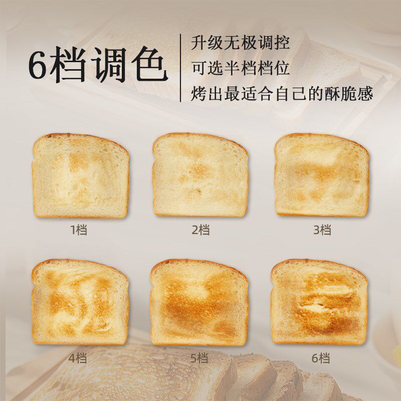 照日花烤面包机早餐机防尘盖小型经济时尚全自动家用吐司机多士炉