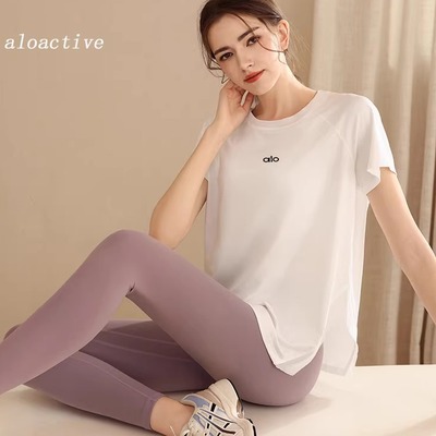 ALOActive瑜伽短袖网纱透气T恤女