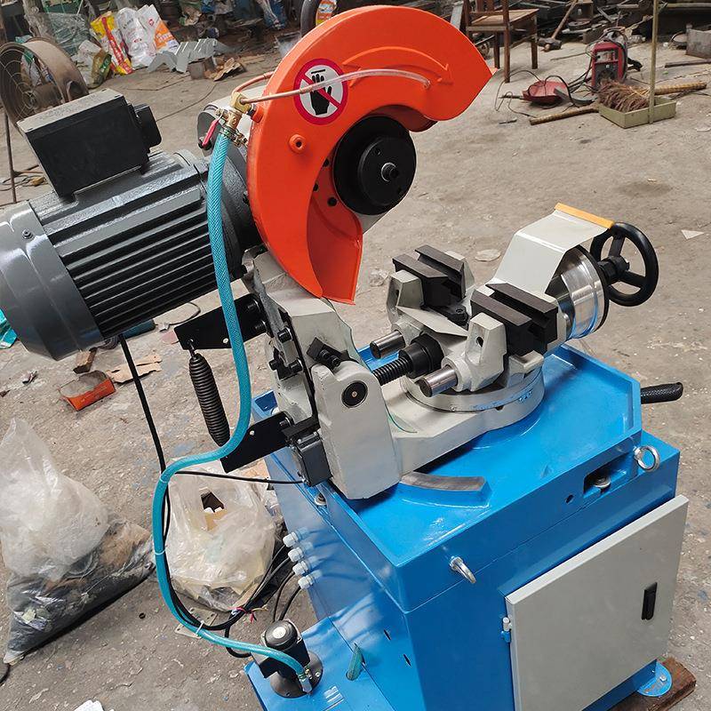 无毛刺金属圆锯机钢管材加工半自动高速切割无毛刺气动切管275